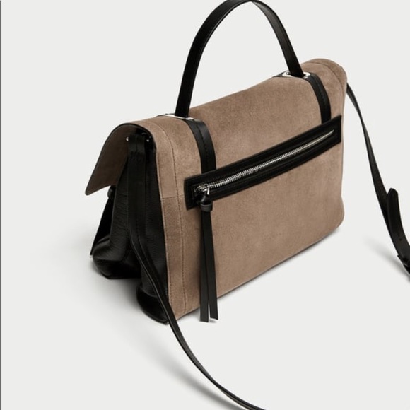 Zara combined leather city bag, multicolor - Picture 5 of 8